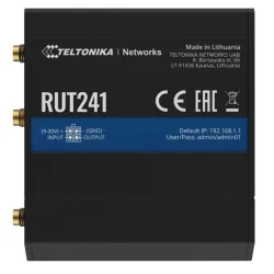 Teltonika RUT241010000 1x10/100Mbps LAN 1xminiSIM 4G/LTE CAT4 Vezeték nélküli ipari router