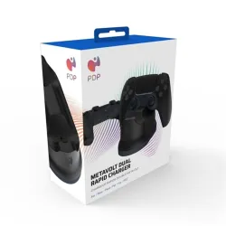 PDP PlayStation 5 DualSense Metavolt Twin Rapid Charger fekete kontroller töltőállomás