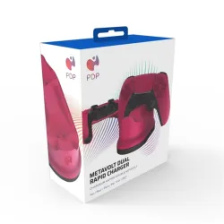 PDP PlayStation 5 DualSense Metavolt Twin Rapid Charger piros kontroller töltőállomás