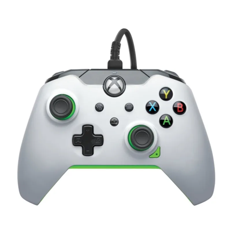 PDP 049-012-WG Xbox Series X|S/Xbox One/PC 3,5 mm audio vezetékes neon fehér kontroller PDP 049-012-WG Xbox Series X|S/Xbox One/PC 3,5 mm audio vezetékes neon fehér kontroller