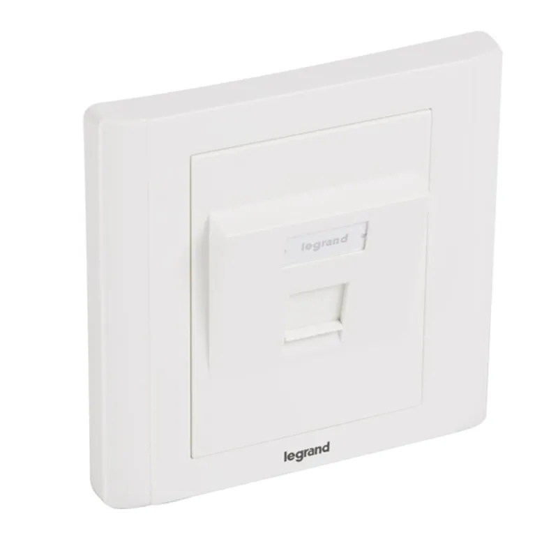 LEGRAND Linkeo süllyesztett szerelvény 1xRJ45 keystone port fogadására döntött f LEGRAND Linkeo süllyesztett szerelvény 1xRJ45 keystone port fogadására döntött f