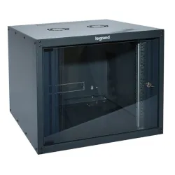 LEGRAND falirackszekrény 19` 21UMAG: 1022 SZÉL: 600MÉLY: 600 antracitegyrészes üvegajtóskészre szerelet MAX: 63kg Linke