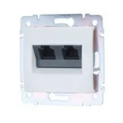 Legrand Valena fehér 2xRJ45 LCS2 Cat5e UTP aljzat (774239)