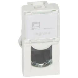 Legrand Program Mosaic LCS2 RJ45 aljzat Cat 5e UTP 1 modul fehér