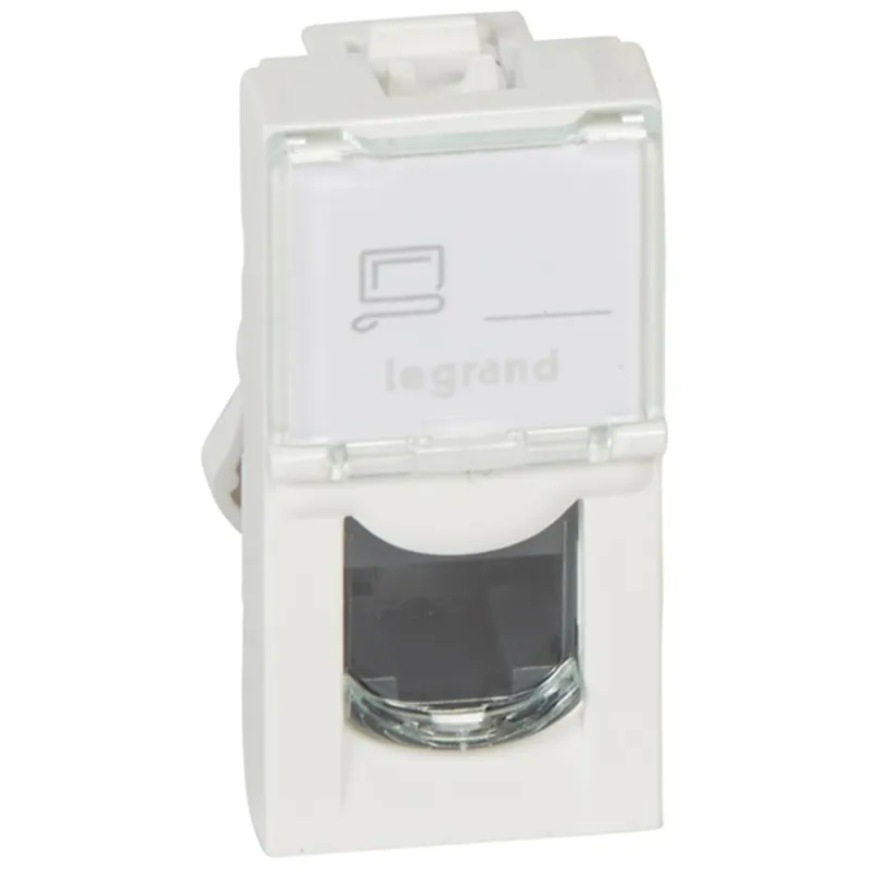 Legrand Program Mosaic LCS2 RJ45 aljzat Cat 5e UTP 1 modul fehér Legrand Program Mosaic LCS2 RJ45 aljzat Cat 5e UTP 1 modul fehér