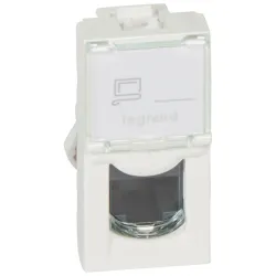 Legrand Program Mosaic LCS2 RJ45 aljzat Cat 5e UTP 1 modul fehér