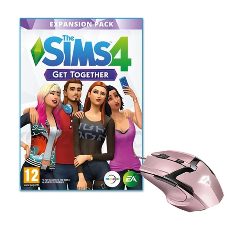 The SIMS 4 Get Together PC játékszoftver + Trust GXT 101P Gav USB gamer pink egér csomag The SIMS 4 Get Together PC játékszoftver + Trust GXT 101P Gav USB gamer pink egér csomag