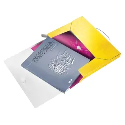 Leitz WOW jumbo gumis mappa sárga (46290016)
