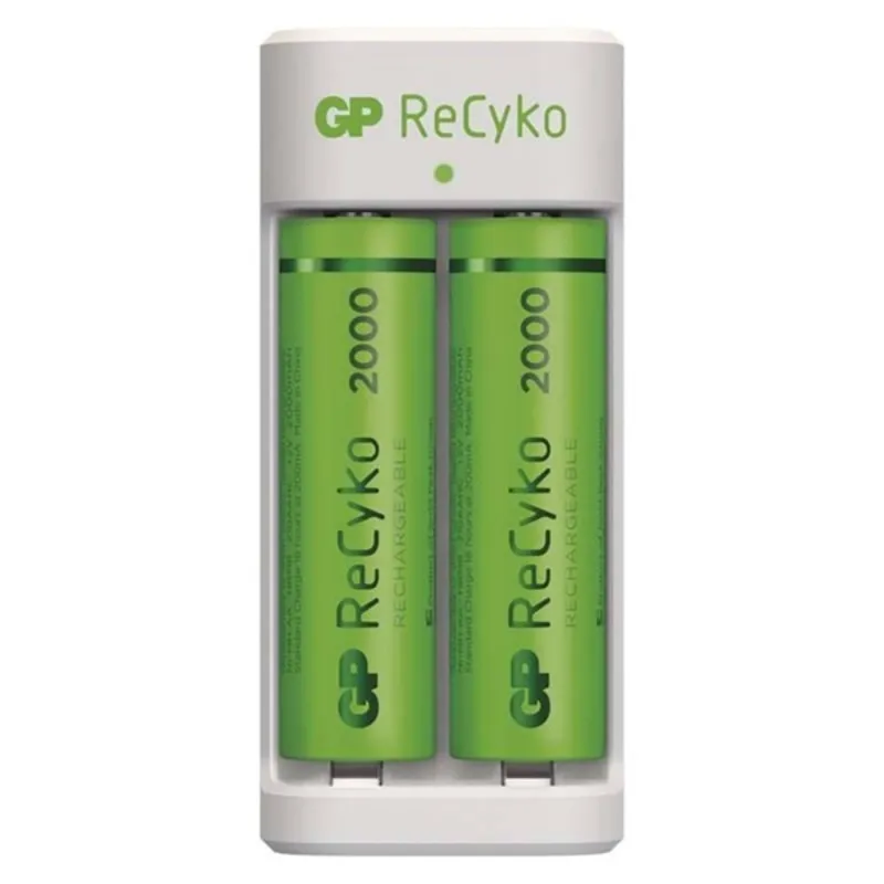 GP ECO E211 Akkutöltő+2 X AA GP RECYKO 2000 (B51214) GP ECO E211 Akkutöltő+2 X AA GP RECYKO 2000 (B51214)