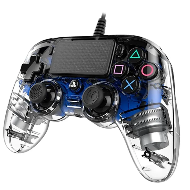 Nacon 2804957 Compact PS4 átlátszó-halványkék vezetékes kontroller Nacon 2804957 Compact PS4 átlátszó-halványkék vezetékes kontroller