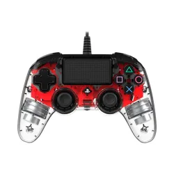 Nacon vezetékes kontroller halványpiros PS4
