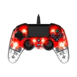 Nacon vezetékes kontroller halványpiros PS4