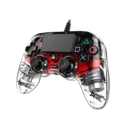 Nacon vezetékes kontroller halványpiros PS4