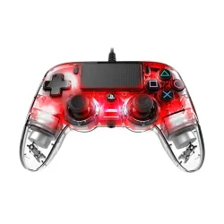 Nacon vezetékes kontroller halványpiros PS4