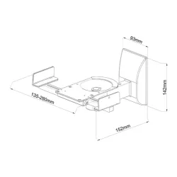 Stell SHO 5000 hangfal tartó max 25kg (1pár) (35048451)