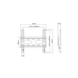 Stell SHO 4200 TV Wall Mount Fix 23"-42" Black
