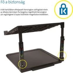 Kensington Notebook állvány, állítható magasságú "SmartFit Riser"