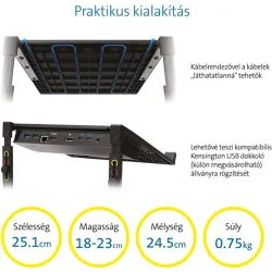 Kensington Notebook állvány, állítható magasságú "SmartFit Riser"