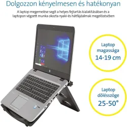 KENSINGTON Notebook állvány (SmartFit® Easy Riser™ Laptop Cooling - Grey)