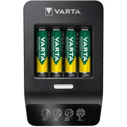 Varta LCD Ultra-Fast-Plus NiMH Mikro (AAA), Ceruza (AA) Hengeres akku töltő Akkukkal
