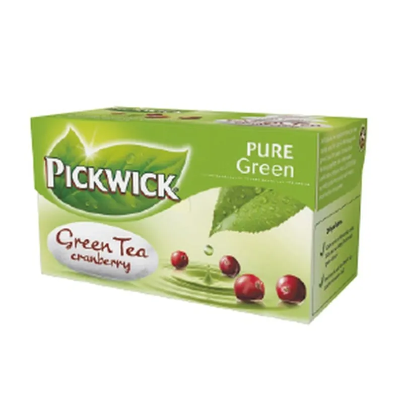 Pickwick vörösáfonyás 2g/filter 20db/doboz zöld tea Pickwick vörösáfonyás 2g/filter 20db/doboz zöld tea