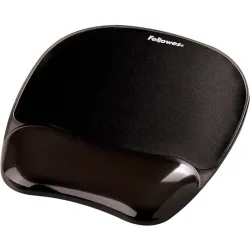 Fellowes Crystal Gel egéralátét csuklótámasszal fekete (9112101)