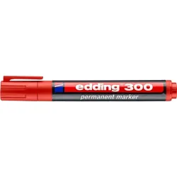 Permanent marker 1,5-3mm, kerek Edding 300 piros