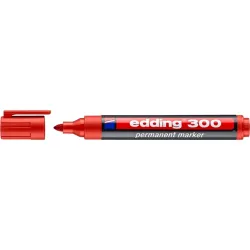 Permanent marker 1,5-3mm, kerek Edding 300 piros