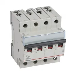 403566 Legrand TX3 kismegszakító 4P C40 6000A/6kA BIC