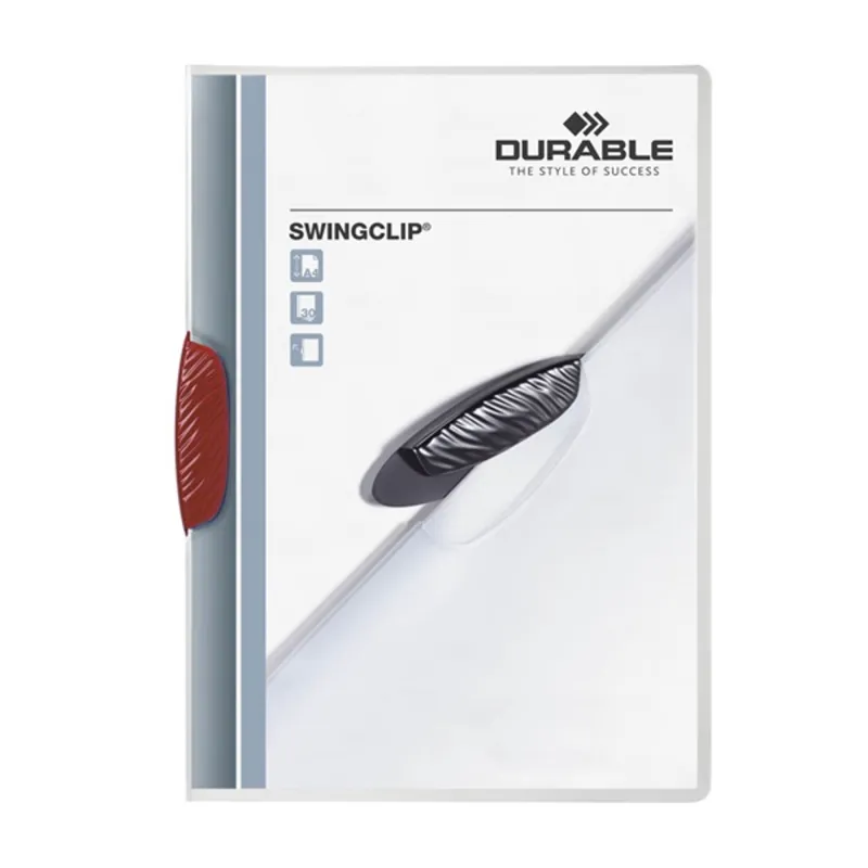 Durable Swingclip A4 30lapos piros clip-mappa Durable Swingclip A4 30lapos piros clip-mappa