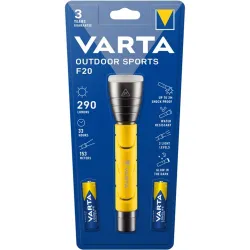 VARTA "Outdoor Sports" LED Elemlámpa 2xAA sárga-fekete (18628101421)