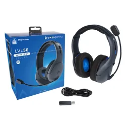 PDP LVL 50 PlayStation vezeték nélküli gaming headset fekete (051-049-EU-BK)