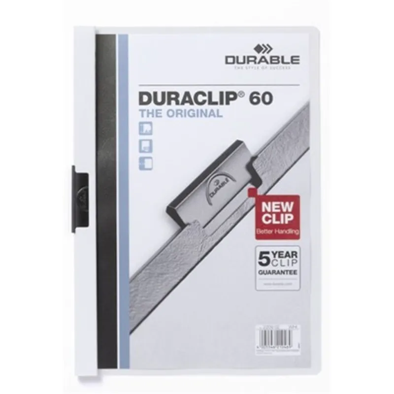 Durable Duraclip A4 60lapos fehér clip-mappa Durable Duraclip A4 60lapos fehér clip-mappa