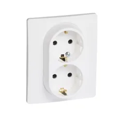 Legrand 764534 Niloé fehér 2x2P+F csatlakozóaljzat