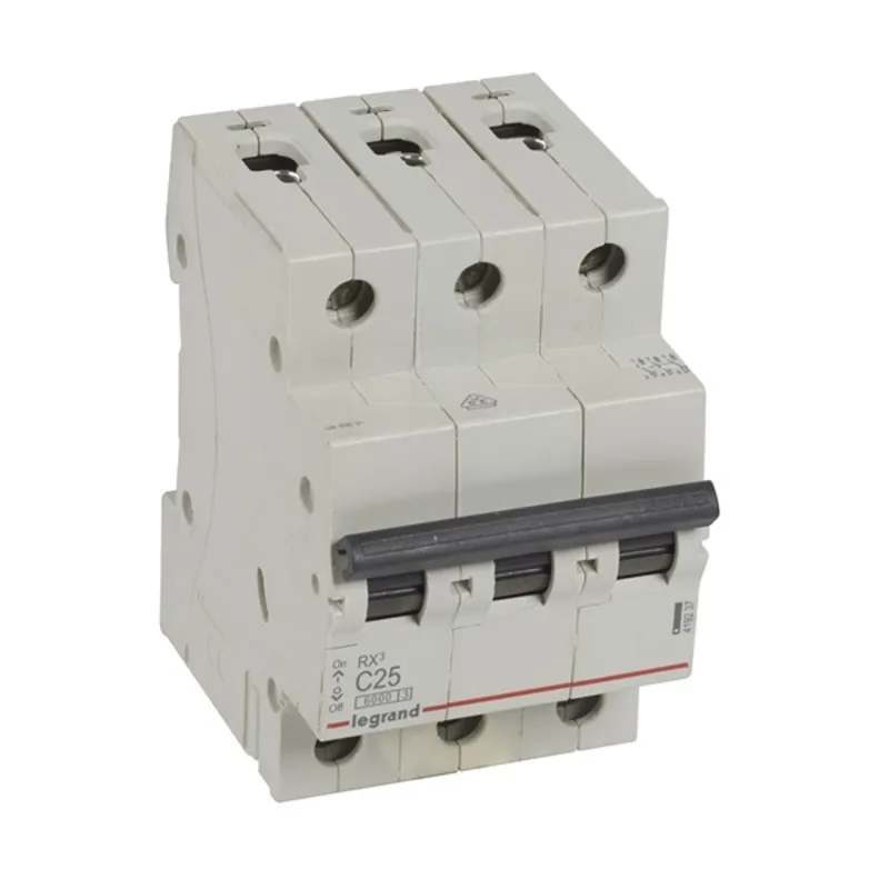 Legrand 419237 RX3 C25 6kA BIC 3 pólusú kismegszakító Legrand 419237 RX3 C25 6kA BIC 3 pólusú kismegszakító