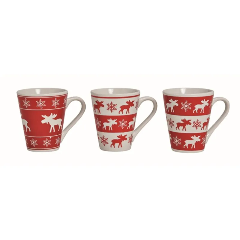 Karácsonyi 10cm rénszarvasos kerámia bögre Karácsonyi 10cm rénszarvasos kerámia bögre