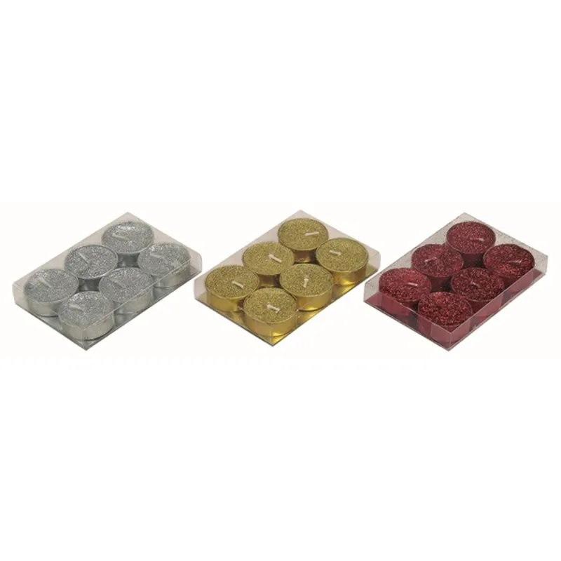 Karácsonyi 4cm teamécses (6db/csomag) Karácsonyi 4cm teamécses (6db/csomag)