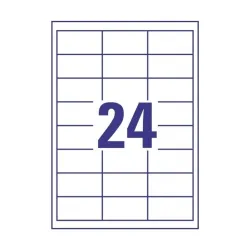 Avery 3658 QP 64,6×33,8mm univerzális 2400db-os etikett