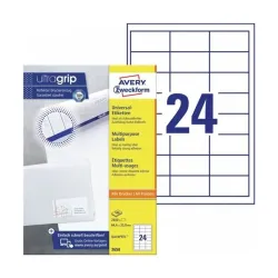 Avery 3658 QP 64,6×33,8mm univerzális 2400db-os etikett