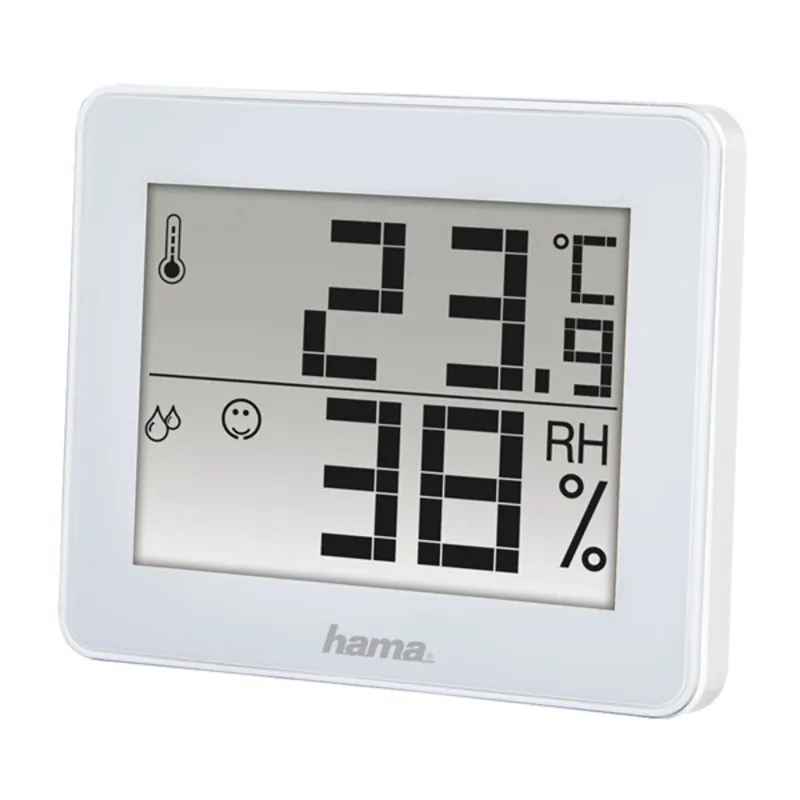 Hama TH-130 Thermo / Hygrometer Időjárás Állomás White Hama TH-130 Thermo / Hygrometer Időjárás Állomás White