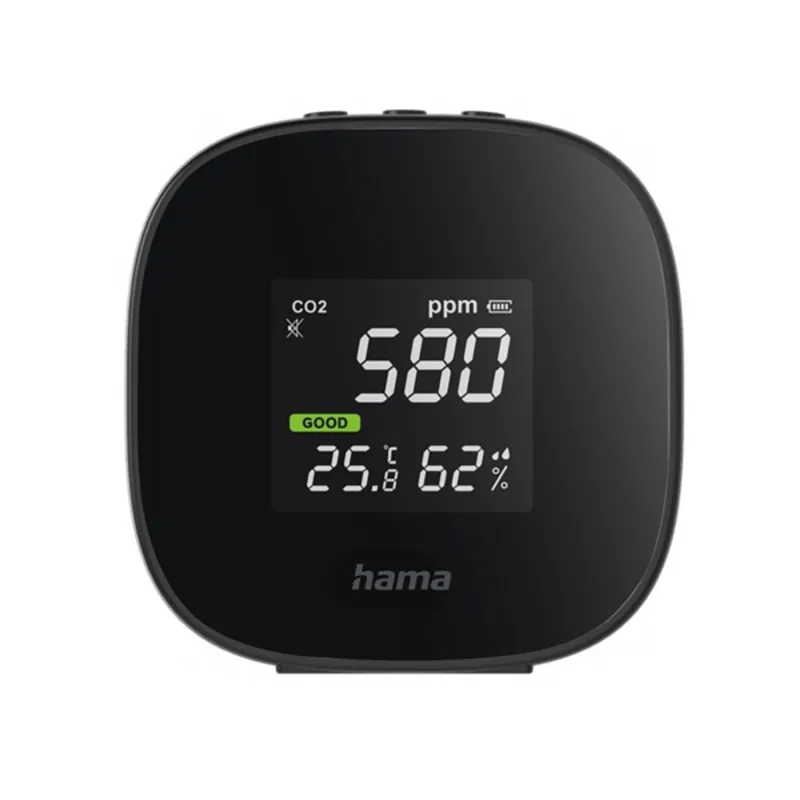 Hama 186434 TH-10 CO2- levegőminőség- hő- páratartalom mérő Hama 186434 TH-10 CO2- levegőminőség- hő- páratartalom mérő