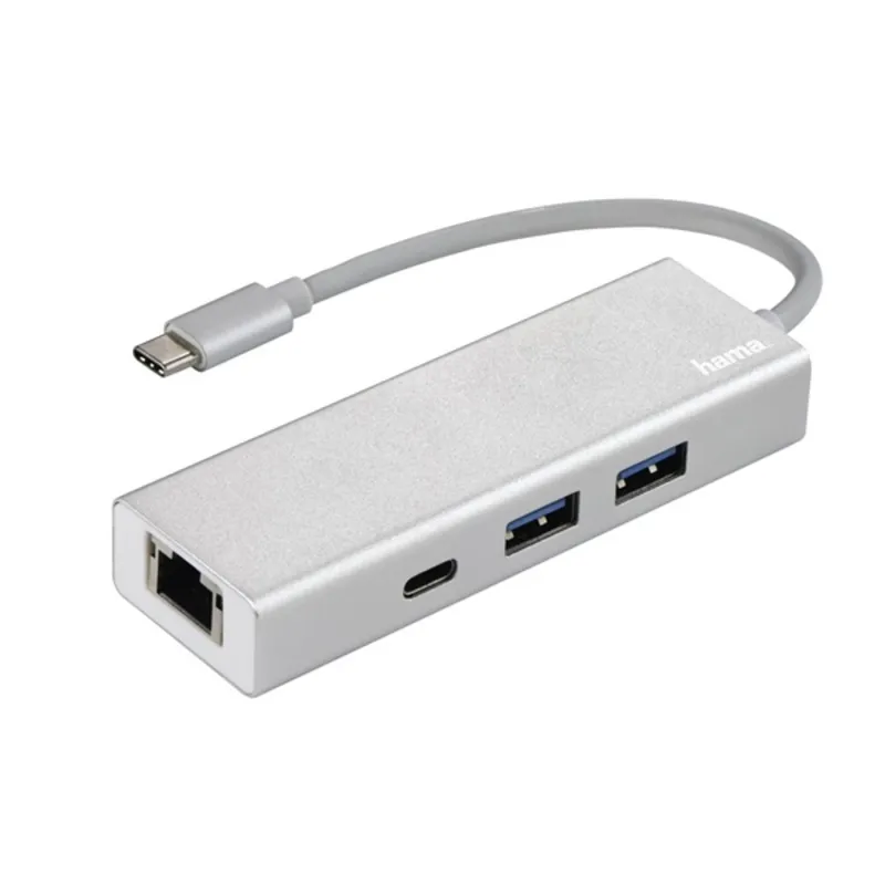 Hama 200108 FIC USB 3.2 GEN1 TYPE-C HUB+LAN Hama 200108 FIC USB 3.2 GEN1 TYPE-C HUB+LAN