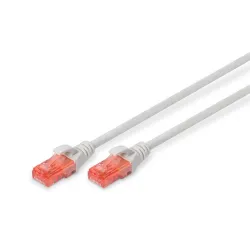 Digitus DK-1617-015 patch RJ45 CAT6 U/UTP - RJ45 CAT6 U/UTP M/M adatkábel 1.5m szürke