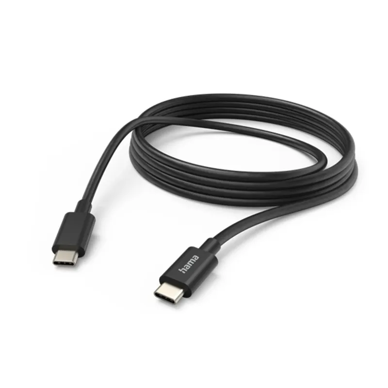 Hama FIC E3 USB 2.0 TYPE-C-TYPE-C töltő és adatkábel 3m Black Hama FIC E3 USB 2.0 TYPE-C-TYPE-C töltő és adatkábel 3m Black