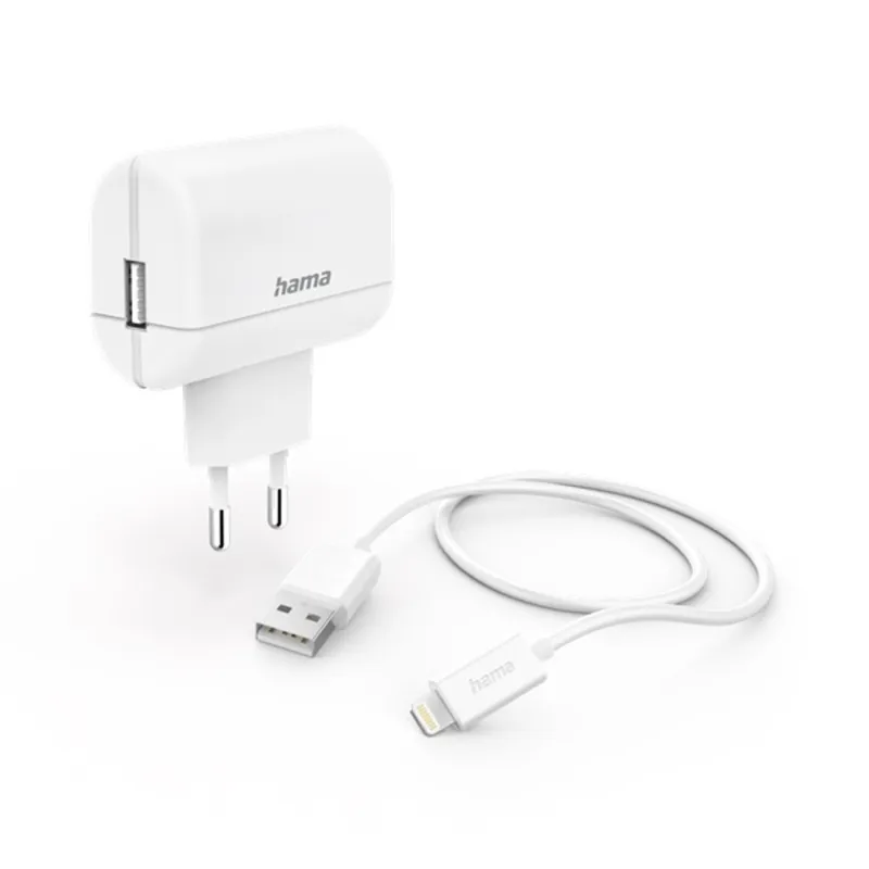 Hama 201619 Lightning - USB adatkábel, hálózati töltő szett Hama 201619 Lightning - USB adatkábel, hálózati töltő szett