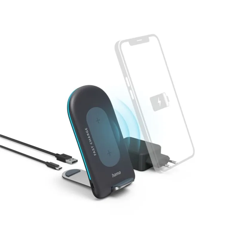 Hama 201689 FIC E3 "QI-FC15S" vezeték nélküli mobiltelefon QI töltő Hama 201689 FIC E3 "QI-FC15S" vezeték nélküli mobiltelefon QI töltő