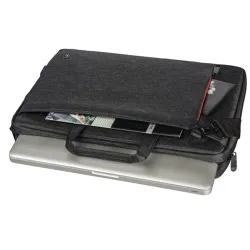 Hama Notebook táska - 216577 Manchester (Max.: 15,6", USB port, vállpánt, fekete)