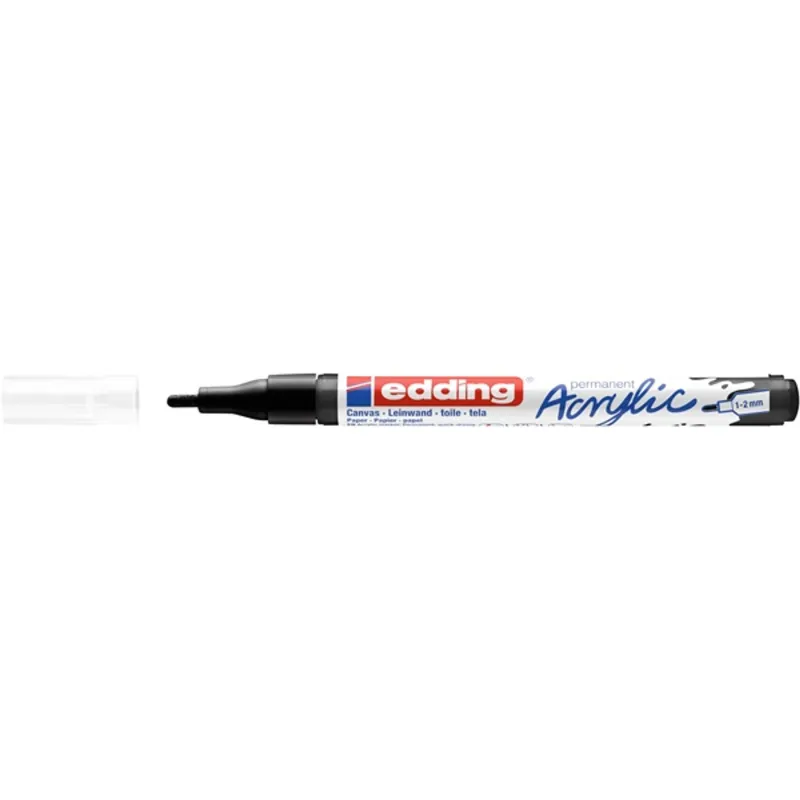 Edding 5300 F fekete színű (901) D10 akril marker Edding 5300 F fekete színű (901) D10 akril marker