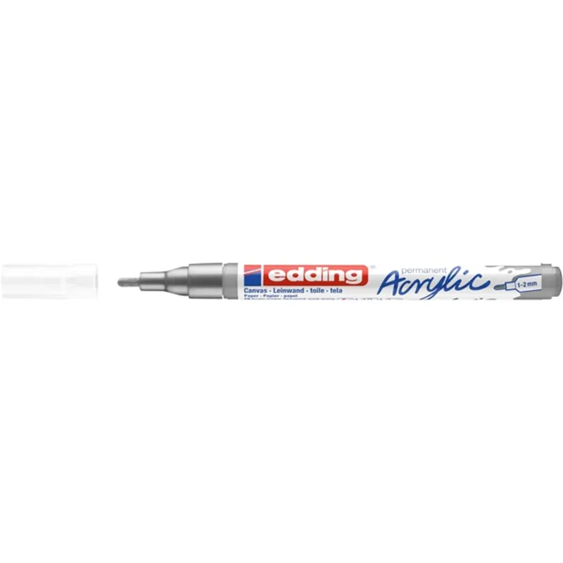 Edding 5300 F gazdag ezüst színű (923) D10 akril marker Edding 5300 F gazdag ezüst színű (923) D10 akril marker