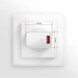 Axagon ACU-QC19W QC 19W hálózati töltő fehér